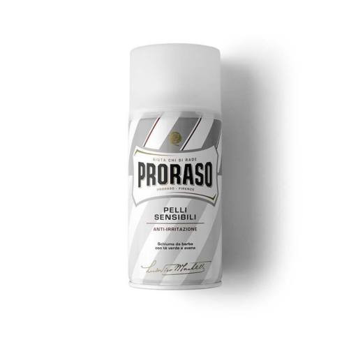 Proraso-schiuma-da-barba-anti-irritazione-linea-bianca-300ml-youbarber-rasatura