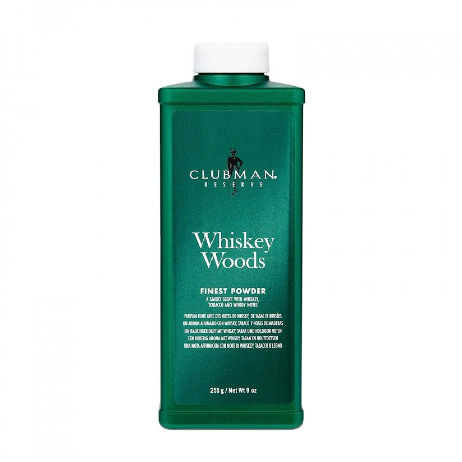 Clubman Pinaud - Whiskey Woods Talco in Polvere