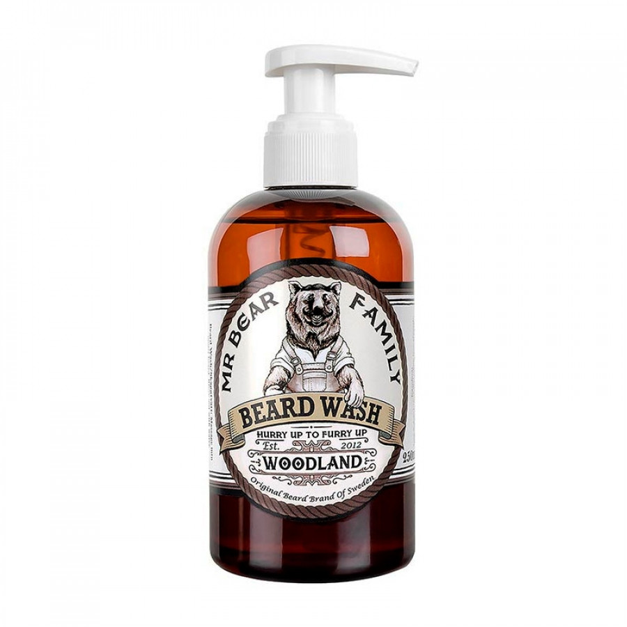 7350084610026-mr-bear-family-beard-wash-woodland-250ml-youbarber