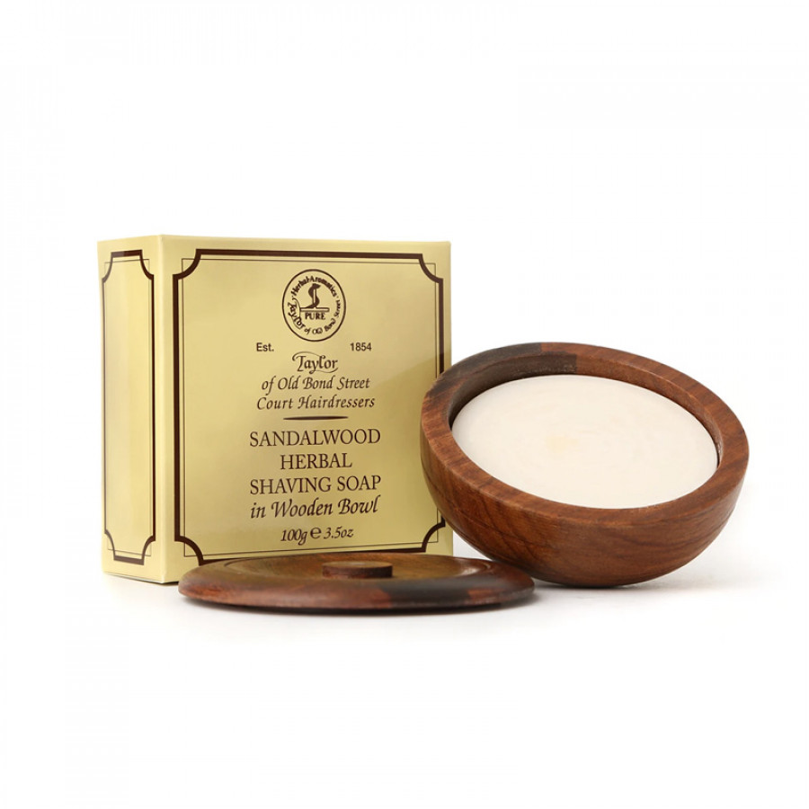 Taylor of Old Bond Street - Sandalwood Shaving Soap Ciotola Legno
