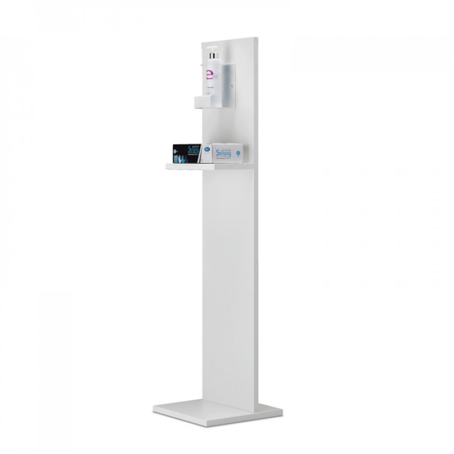 Piantana Colonnina per Gel Igienizzante - Colore Bianco - IVA 5%