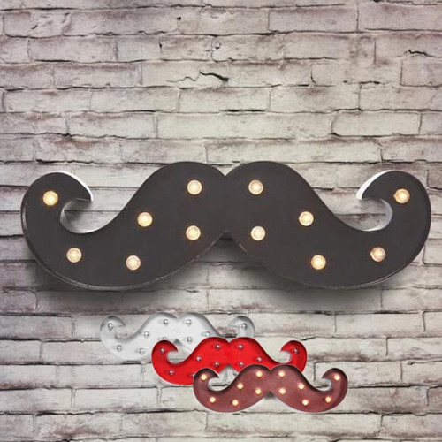 Barber Pro - Insegna Moustache Light