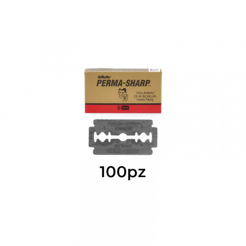 Perma-Sharp - Lamette da Barba Double Edge 100pz