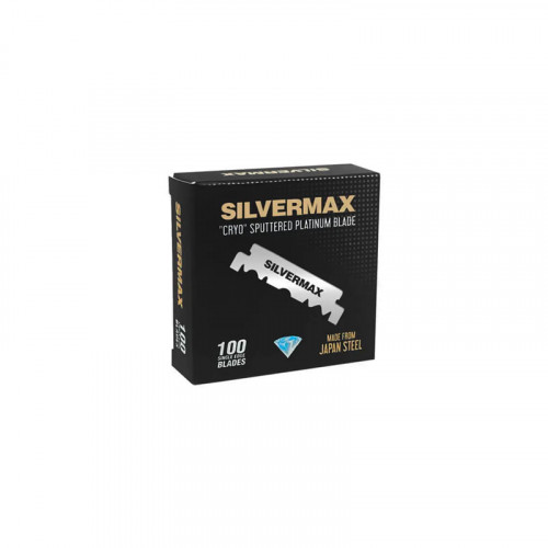 Silvermax - Box 100 Mezze Lame da Barba Single Edge